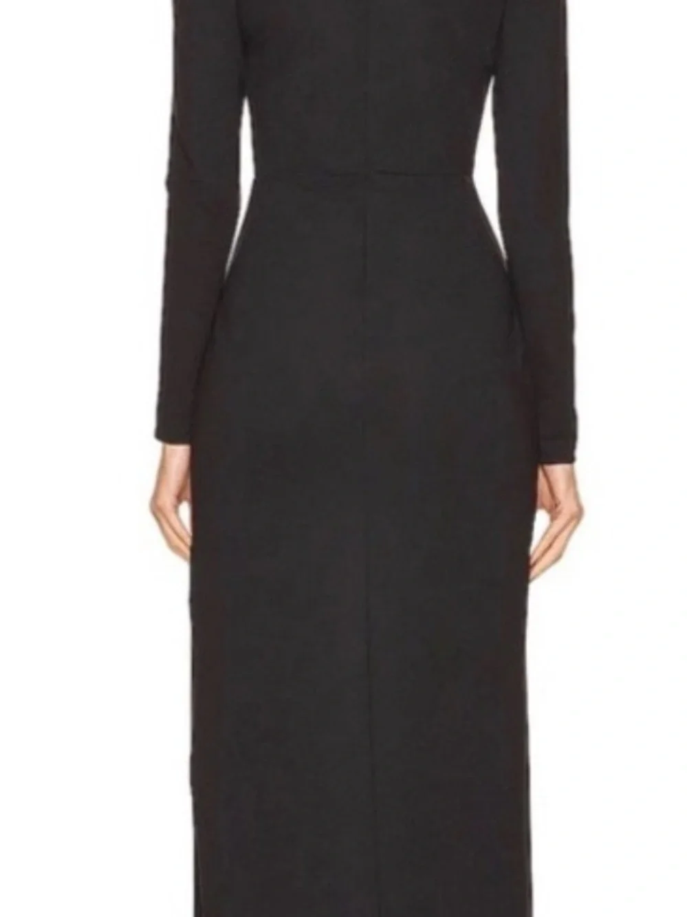 STAUD Ink Black Long-Sleeve Maxi Dress - Picture 3 of 3